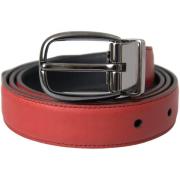 Riem D&amp;G Leren Riem Rood Style