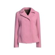 Mantel D&amp;G Roze Peacoat Getailleerde wollen jas