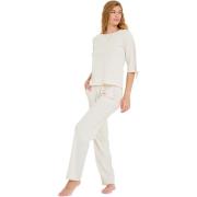 Pyjama's / nachthemden Lisca Pyjama broek top driekwart mouwen FREELY ...