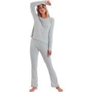 Pyjama's / nachthemden Admas Soft Canale Pyjama broek top lange mouwen