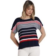 T-shirt Korte Mouw Admas T-shirt met slipe mouwen Navy