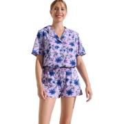 Pyjama's / nachthemden Lisca Pyjamashort met slipe mouwen Flowers Chee...