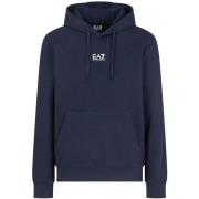 Sweater Ea7 Emporio Armani Core Identity Hooded Sweatshirt Armani Blue