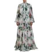 Jurk D&amp;G FloralPrint Zijden Chiffon Jurk Model DR28875