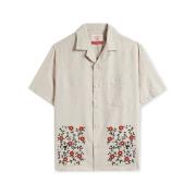 Overhemd Lange Mouw Portuguese Flannel Colibri Shirt - Off White