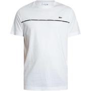 T-shirt Korte Mouw Lacoste T-shirt van katoenen jersey met bies