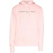 Sweater Tommy Jeans Linear Logo Hoodie Pink