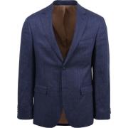 Blazer Suitable Blazer Linnen Royal Blauw