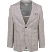 Blazer Suitable Colbert Face Print Lichtbruin