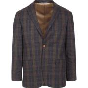 Blazer Suitable Prestige Colbert Deloro Ruit Donkerblauw