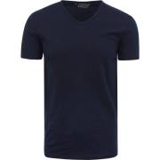 T-shirt Garage Stretch Basic Navy V-Hals