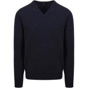 Sweater William Lockie Pullover Lamswol V Midnight Navy