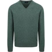 Sweater William Lockie Pullover Wol Moorland Groen