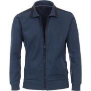 Sweater Casa Moda Sportvest Zip Blauw