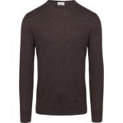 Sweater Profuomo Pullover Merinowol Donkerbruin