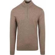 Sweater Profuomo Half Zip Pullover Luxury Beige