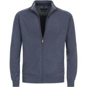 Sweater Casa Moda Vest Zip Blauw