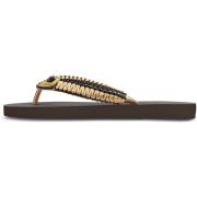 Teenslippers Uzurii Gold Macrame Switch