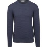 Sweater Knowledge Cotton Apparel Knowledge Pullover Bubble Knit Indigo