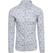 Overhemd Lange Mouw Desoto Overhemd Smooth Violets Blauw