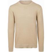 Sweater Knowledge Cotton Apparel Trui Bubble Knit Beige
