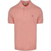 T-shirt Gant Shield Piqué Poloshirt Roze