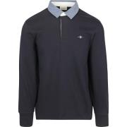 Sweater Gant Heavy Rugger Shield Polo Navy