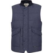 Windjack Scotch &amp; Soda Bomber Bodywarmer Donkerblauw