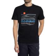 T-shirt Korte Mouw Napapijri Ontspannen Buti Grafisch T-shirt