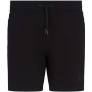 Korte Broek Ea7 Emporio Armani Visibility 7 Lines Jersey Shorts Black