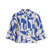 Blouse Vila Sasja Shirt - Birch/Beaucoup