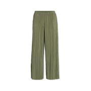 Broek Vila Noos Plisa Trousers - Oil Green