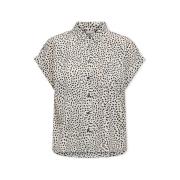 Blouse Only Noos Hannover Life Shirt - Cloud Dancer/Black Grap