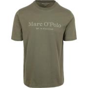T-shirt Marc O'Polo T-Shirt Logo Donkergroen