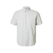 Overhemd Lange Mouw Selected Noos Reg-Sun Shirt - Iceberg Green/Stripe...