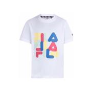 T-shirt Korte Mouw Fila fak0129_t-shirt_kids_bianco