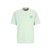 T-shirt Korte Mouw Fila fam0331_brovo_oversize_verde