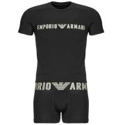 Pyjama's / nachthemden Emporio Armani T-SHIRT + TRUNK SET