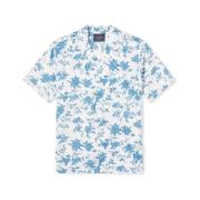 Overhemd Lange Mouw Portuguese Flannel Minho Shirt - White/Blue