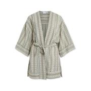 Mantel Vila Senso Kimono - Birch/Embroidery