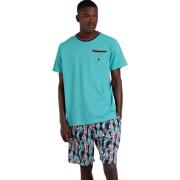 Pyjama's / nachthemden Admas Pyjamashort t-shirt Boat Race