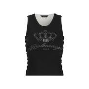 Overhemd Balenciaga Met kristal verfraaide geribbelde tanktop