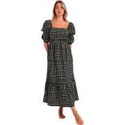 Jurk Admas Dreams zomer maxi-jurk met halve mouwen en vierkante hals