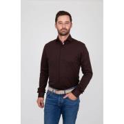 Overhemd Lange Mouw Suitable Overhemd Pique Bruin