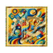 Sjaal Alberto Cabale Zijden carré Dreaming Cléo