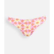 Bikini Oxbow Bedrukte, geplooide slips MARGUERITE