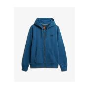 Sweater Superdry Sweatshirt à capuche délavé zippé à logo Essential
