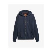 Sweater Superdry Sweatshirt à capuche délavé zippé à logo Essential
