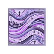 Sjaal V 1969 Italian Sea zijden carré