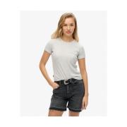 T-shirt Korte Mouw Superdry T-shirt côtelé à logo femme Essential
